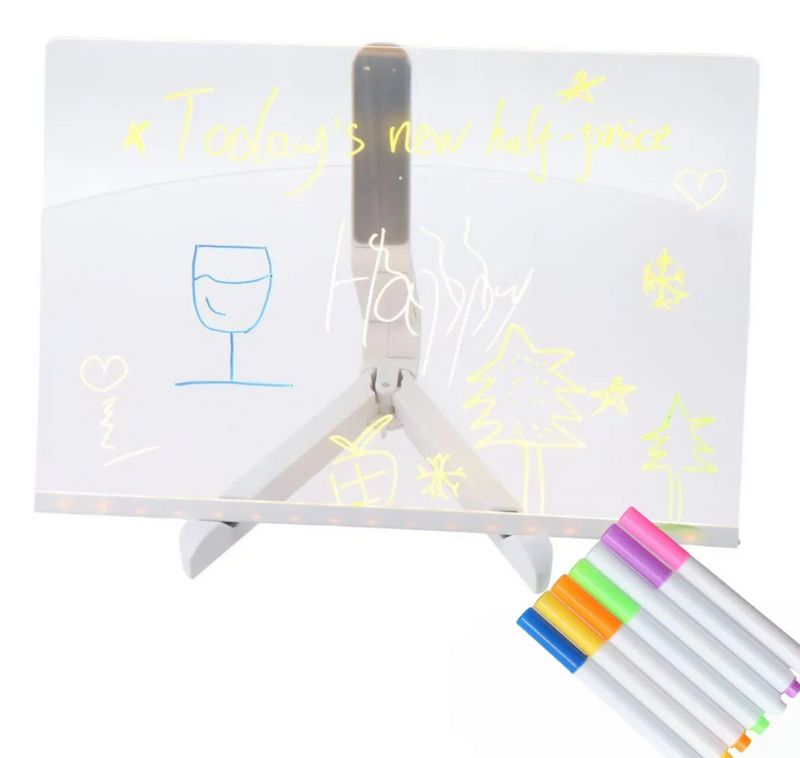 Quadro de Desenhos LED + 7 Canetinhas