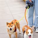 Guia Dupla Retrátil 360° para Dois Cães