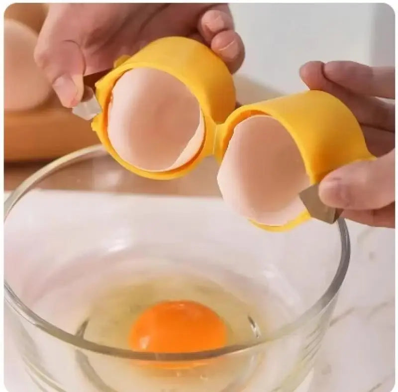 Abridor e Descasca Ovos Cozidos 2 em 1 | Open Egg