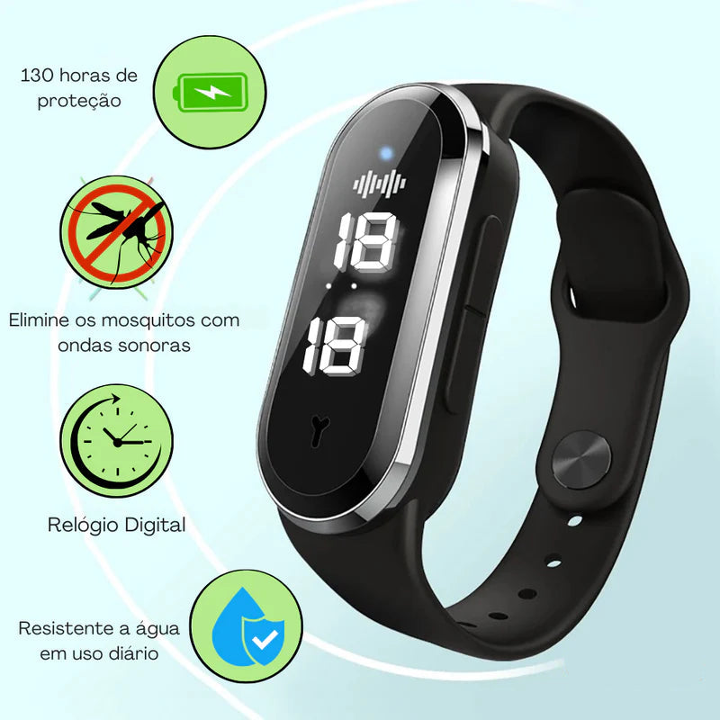 Relógio BioSonic Repelente Natural | LANÇAMENTO 2025