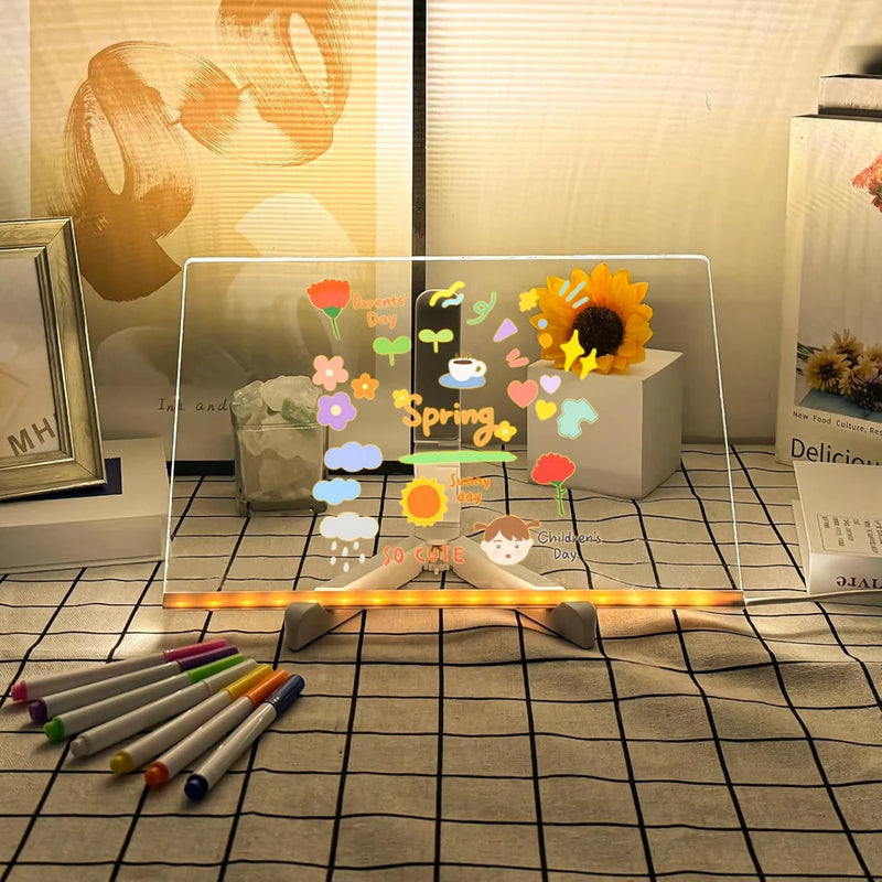 Quadro de Desenhos LED + 7 Canetinhas